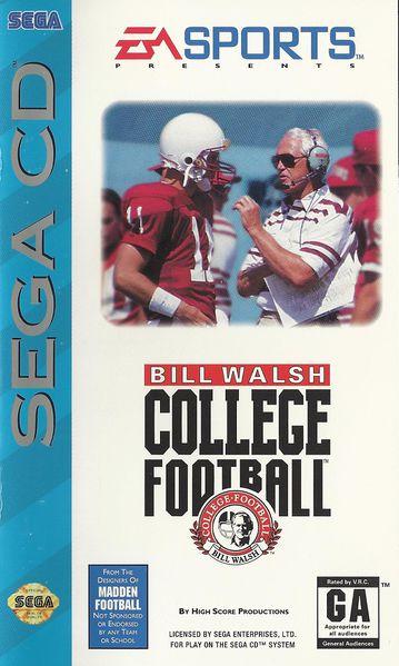 Filthy Games Room - Bill Walsh College Football - Video Game - Sega CD