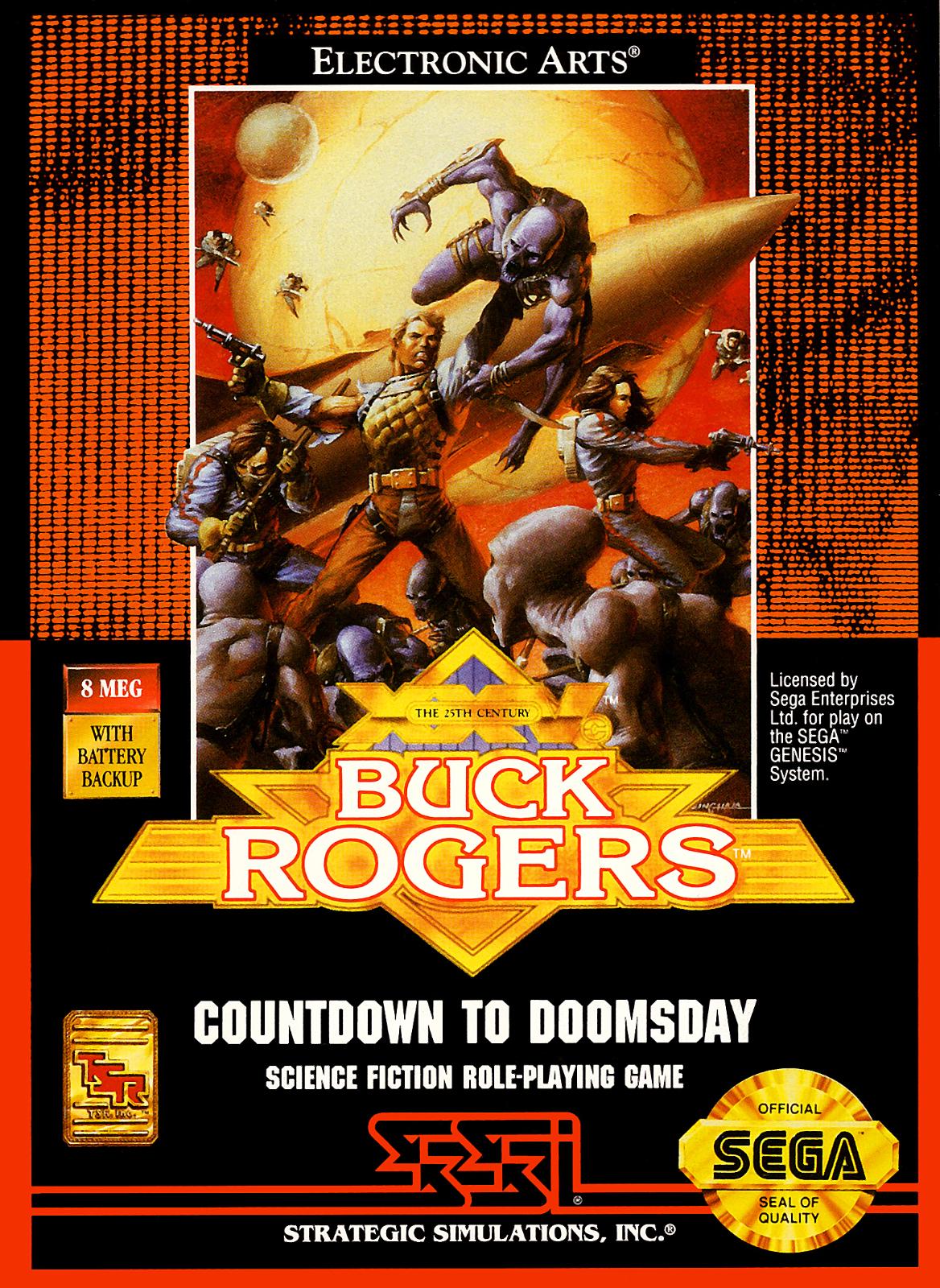 Filthy Games Room - Buck Rogers Countdown to Doomsday - Video Game - Sega Genesis