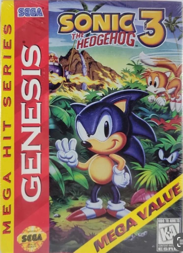 Filthy Games Room - Sonic the Hedgehog 3 [Cardboard Box] - Video Game - Sega Genesis
