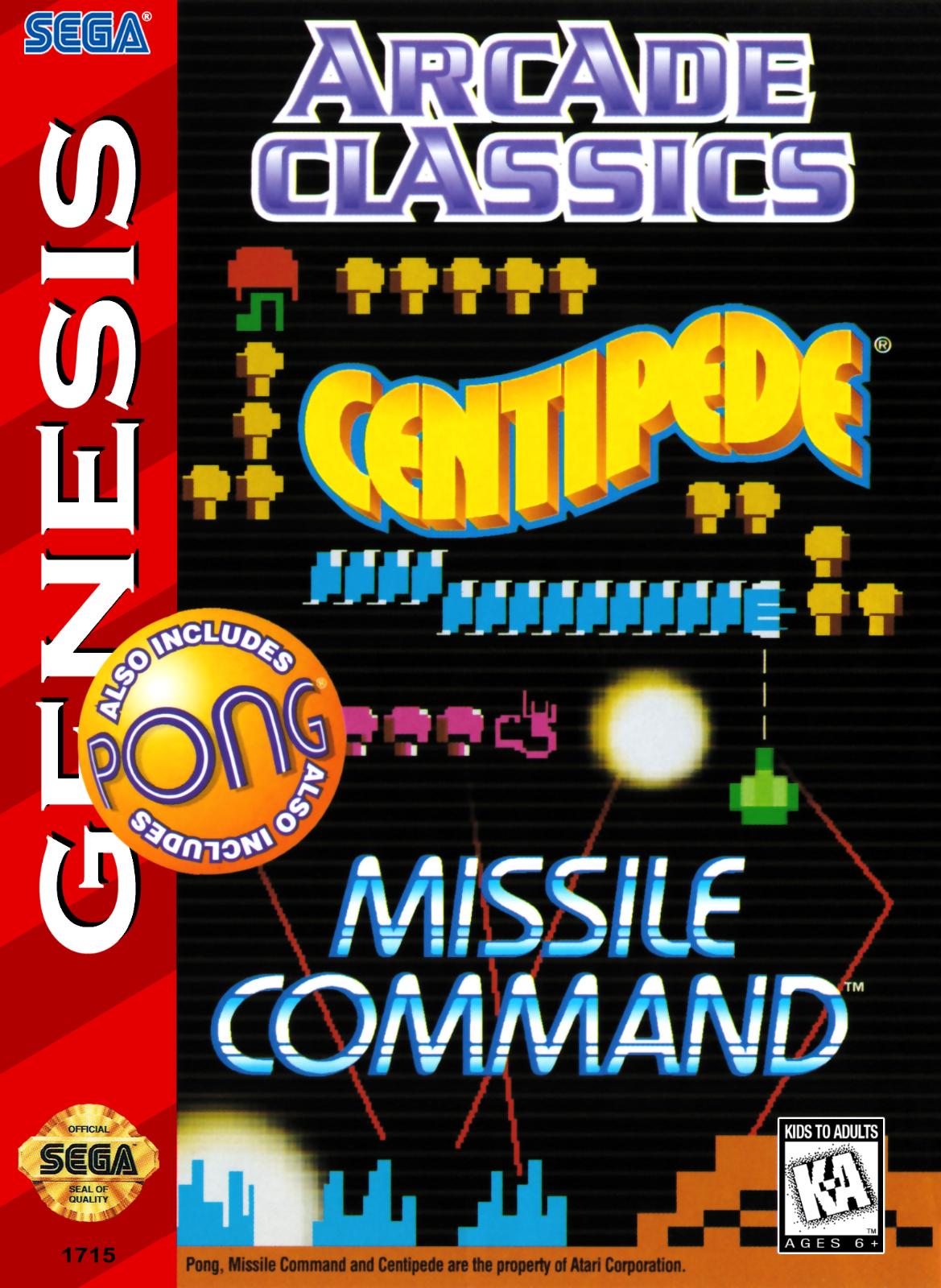 Filthy Games Room - Arcade Classics - Video Game - Sega Genesis