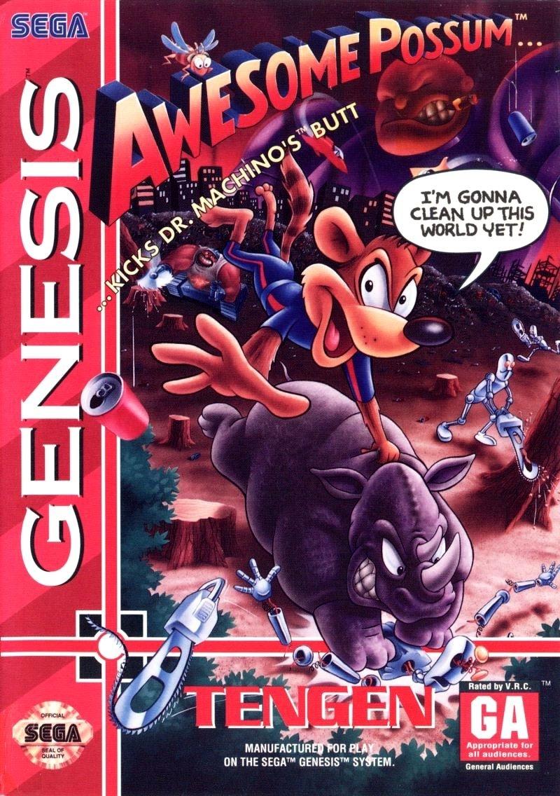 Filthy Games Room - Awesome Possum - Video Game - Sega Genesis