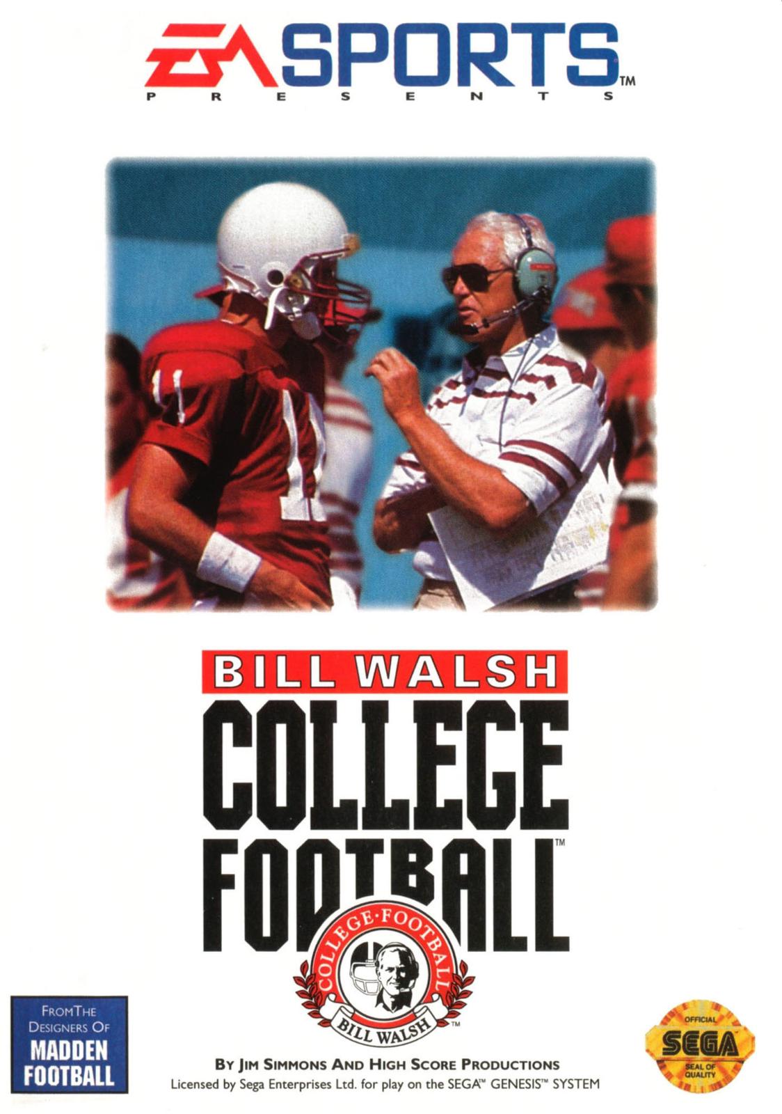 Filthy Games Room - Bill Walsh College Football - Video Game - Sega Genesis
