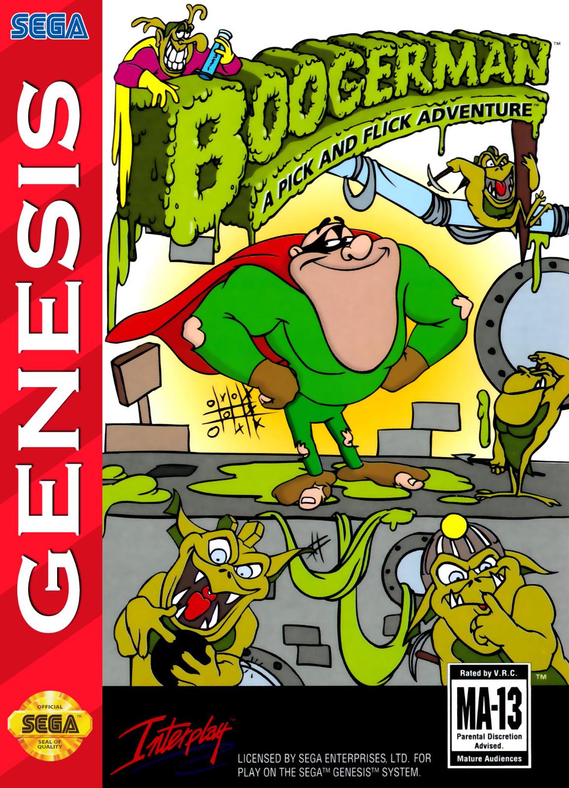 Filthy Games Room - Boogerman A Pick and Flick Adventure - Video Game - Sega Genesis