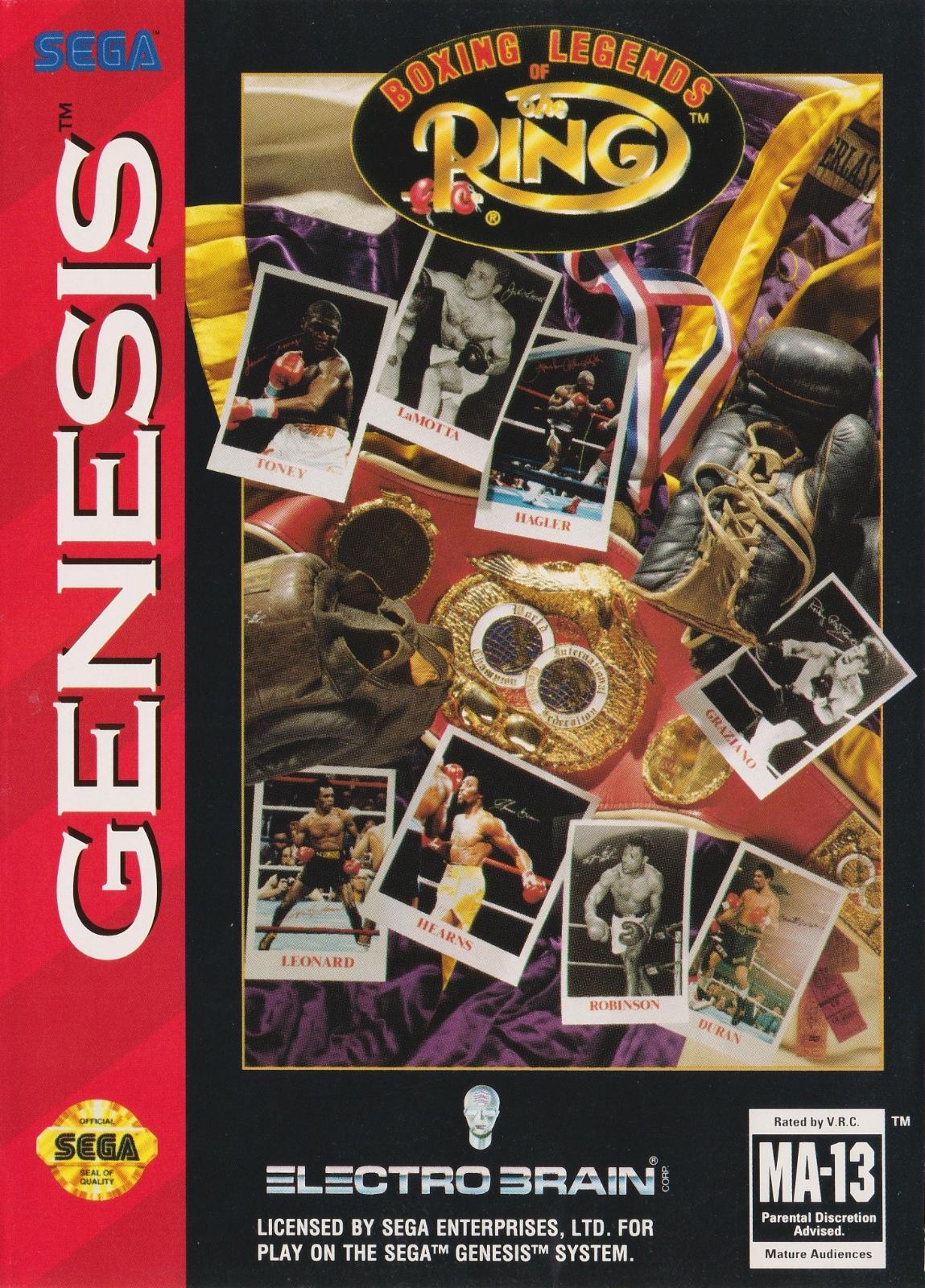 Filthy Games Room - Boxing Legends Of The Ring - Video Game - Sega Genesis
