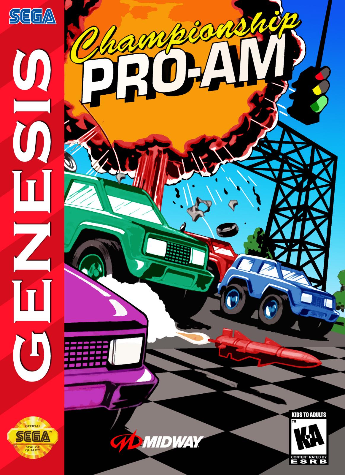 Filthy Games Room - Championship Pro-AM - Video Game - Sega Genesis