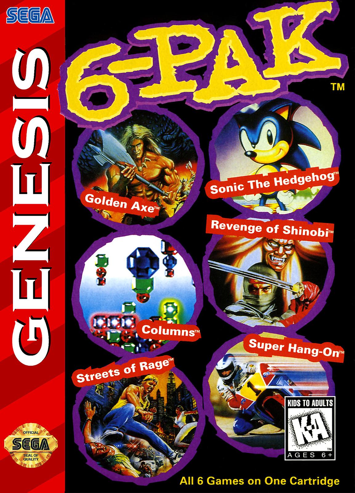 Filthy Games Room - 6-Pak - Video Game - Sega Genesis