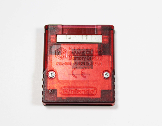 Animal Crossing Memory Card (Black & Red Variant) - Gamecube